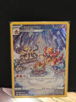 Pokemon TCG Magmortar Crown Zenith Galarian Gallery Holo Rare Card GG03/GG70 - Image 1