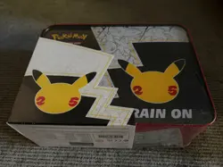 Pokemon Celebrations 25th Anniversary Collectors Chest Lunch Box Tin Sealed - Image 1