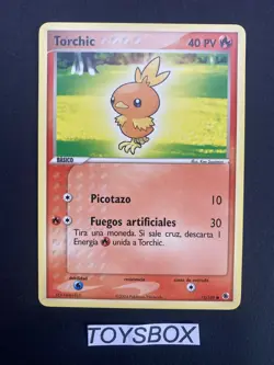 Carte Pokemon Torchic Poussifeu 73/109 / Bloc Ex Rubis Saphir / Mint SPANISH - Image 2