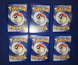 Vintage Pokemon Holo Card Lot (6) Base Set Ninetales Alakazam Clefairy LP To MP - Image 2