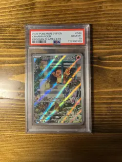 2023 POKEMON SVP EN-SV BLACK STAR PROMO #044 CHARMANDER PSA 10 - Image 1