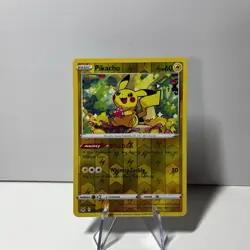 Pokemon - Pikachu - 052/196 - Common Reverse Holo - Lost Origin - Image 1