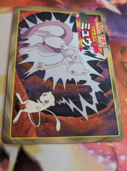 Mewtwo Vs Mew Pokemon Top Topsun Battle Card 151 Japanese Anime Nintendo - Image 2