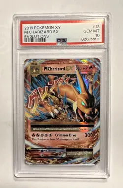 2016 POKEMON XY EVOLUTIONS M CHARIZARD EX PSA 10 GEM MINT - Image 1