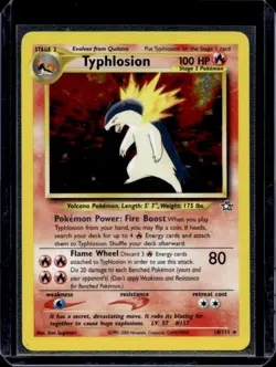 2000 Pokemon Neo Genesis Typhlosion Holo #18/111 - Image 1
