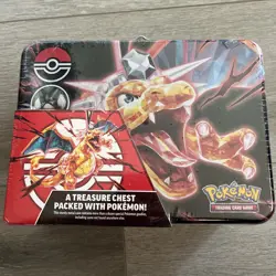 Charizard Collector's Treasure Chest Lunch Box Tin Pokemon TCG Brand NEW Sealed - Image 1
