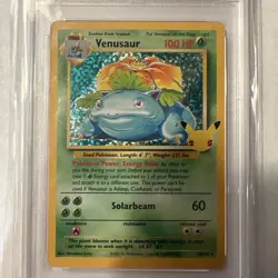2021 POKEMON CELEBRATIONS #15/102 VENUSAUR HOLO BASE SET CLASSIC COLL. PSA 10 - Image 3