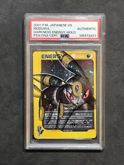 Pokemon Umbreon VS Darkness Energy Moduwa Artist Sketch Holo PSA AUTHENTIC🌙🌀 - Image 2