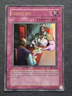 Ceasefire" Trap Card, Ultra Rare version Yu-Gi-Oh, PSV-030 - Image 1