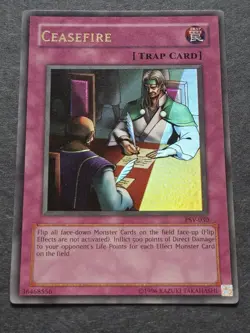 Ceasefire" Trap Card, Ultra Rare version Yu-Gi-Oh, PSV-030 - Image 2