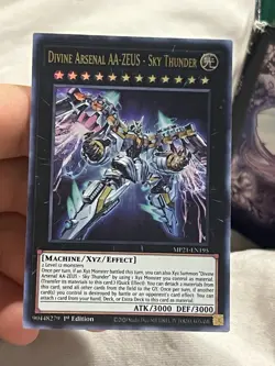 Yugioh Divine Arsenal Aa-zeus- Sky Thunder Nm 1st Edition Ultra Rare Mp21-en195 - Image 1