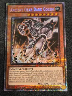 Yugioh! TCG - Ancient Gear Dark Golem - Starlight Rare - MP25-EN003 - Image 1