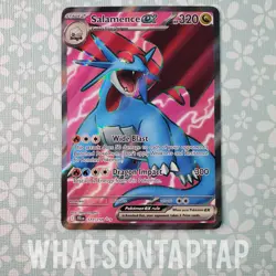 Pokemon Card Salamence Ex 177/159 Secret Rare Scarlet Violet Journey Together LP - Image 1
