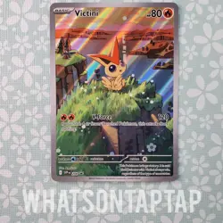 Pokemon Card Victini 208 Black Star Promo SV Victini Illustration Collection LP - Image 1