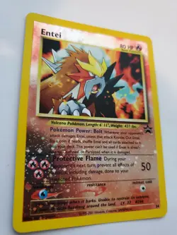 Entei Promo Holo Pokemon Card Base WOTC NM - Image 2