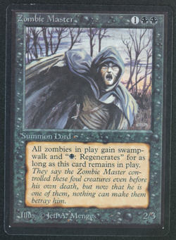 Zombie Master Beta MTG Card Magic: the Gathering 1993 - Image 1