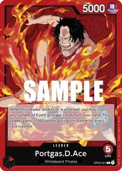 One Piece Card Game Deck (English) - ACE (Red) - Image 1