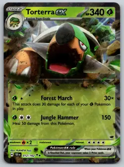 Torterra ex - 012/162 SV05: Temporal Forces NM Pokemon Card TCG - Image 1