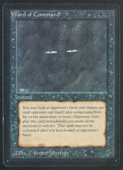 Word of Command Beta MTG Card Magic: the Gathering 1993 - Image 1