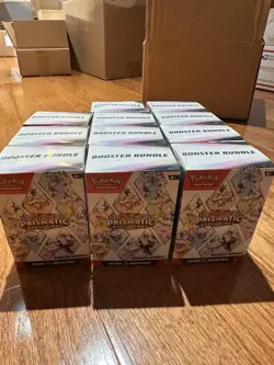 (x11) Pokemon Scarlet & Violet Prismatic Evolutions Booster Bundle TCG Cards - Image 1
