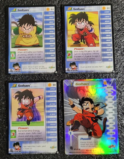 Limited Gohan Saiyan Saga Starter Set Personality Lv1-3 HT DBZ CCG Score Cards Z - Image 1