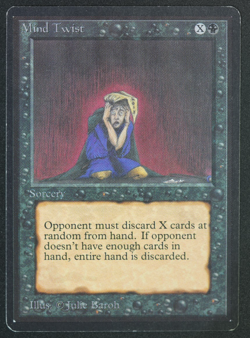 Mind Twist Beta MTG Card Magic: the Gathering 1993 - Image 1