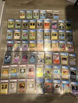 Pokemon 60x PSA CGC BGS 6-9.5 Graded Card Lot Vintage Modern Ultra Rare Vending - Image 1