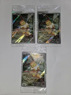 3 Card Lot Sealed Eevee 173 Sv: Scarlet & Violet Promo Cards Holo NM - Image 1