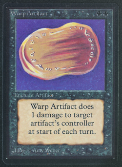 Warp Artifact Beta MTG Card Magic: the Gathering 1993 - Image 1