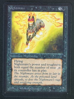 Nightmare Beta MTG Card Magic: the Gathering 1993 - Image 1