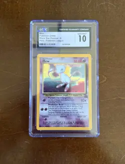 CGC 10 GEM MINT Mew 9 HOLO WOTC Black Star Promo Pokemon Card - Image 1