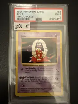 Pokemon Card Jynx 31/102 Shadowless Base Set 1999 PSA 9 MINT - Image 1