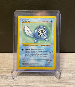 Poliwag 59/102 Base Set Shadowless Common Vintage Pokemon Card WOTC TCG LP - Image 1