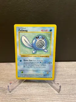 Poliwag 59/102 Base Set Shadowless Common Vintage Pokemon Card WOTC TCG LP - Image 4