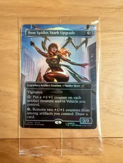 EXCLUSIVE Magic: The Gathering Mary Jane Watson Iron Spider Game Trading Card - Image 1