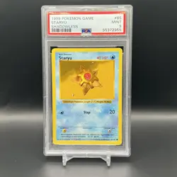 1999 Pokemon Game Staryu Shadowless PSA 9 Mint Card #65 B - Image 1