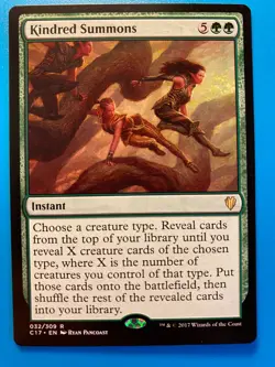 MTG 1x Kindred Summons # 32 Commander 2017 Magic the Gathering Card x1 NM - Image 1