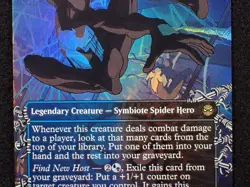 2025 MTG Marvel Spider-Man Symbiote Spider-Man (Borderless) Foil 0217 R - Image 2
