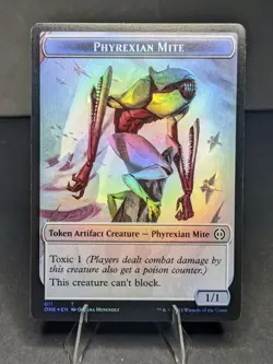 Phyrexian Mite (011) Phyrexian Mite (012) Double-sided Token Phyrexia: All... - Image 1