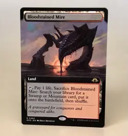 MTG Bloodstained Mire - Extended Art - MH3 NM - Image 1