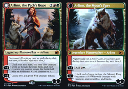 MTG Arlinn, the Pack's Hope // Arlinn, the Moon's Fury - Foil - Prerelease Promo - Image 1