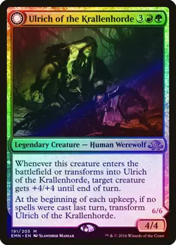 Ulrich of the Krallenhorde / Ulrich, Uncontested Alpha FOIL Eldritch Moon PLD - Image 1