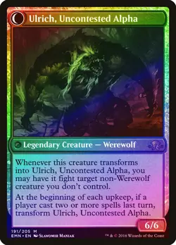 Ulrich of the Krallenhorde / Ulrich, Uncontested Alpha FOIL Eldritch Moon PLD - Image 2