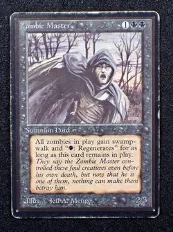 Magic The Gathering MTG Beta Zombie Master HP - Image 1
