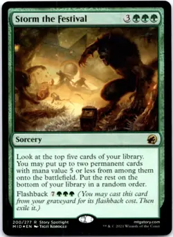 Storm the Festival - FOIL - Innistrad: Midnight Hunt - 200 LP - Image 1
