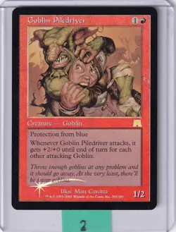 Goblin Piledriver * FOIL * Onslaught * MTG Magic the Gathering - Image 1