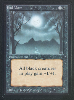 Bad Moon Beta MTG Card Magic: the Gathering 1993 - Image 1