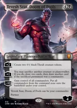 MTG English Tevesh Szat, Doom of Fools (Borderless) NM Normal Commander Legends - Image 1