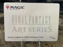 Magic: The Gathering Summon Bahamut Art Series Card 37/53 Final Fantasy - Image 2