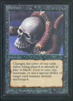 Deathlace Beta MTG Card Magic: the Gathering 1993 - Image 1